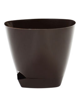 Кашпо с прикорневым поливом 4 л  D-22 см, H-20 см шоколадный "Элеганс"