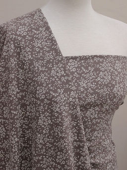 Теплый хлопок Надия цв.коричнево-лиловый винтаж, ш.1.5м, хлопок-100%, 160гр/м.кв - Купава фото 2