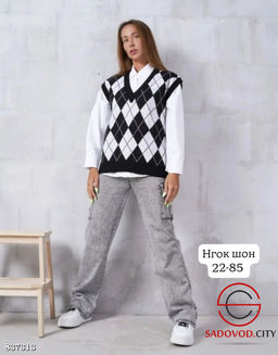 Жилетка женская с узором - Bruno фото 4