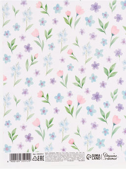 Цена за 10 шт. Бумага упаковочная глянцевая Нежные цветы, 50?70 см