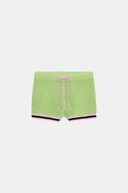 SHORTS PUNTO CINTURA EL?STICA / Verde - Zara фото 5