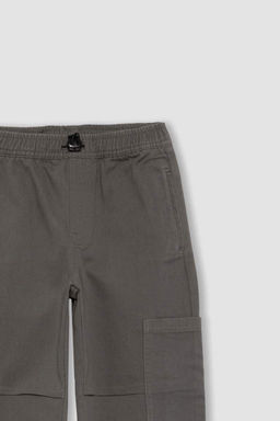 Габардиновые брюки стандартного кроя для мальчиков с широкими штанинами - Defacto фото 11