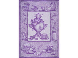 07с-39ЯК 50*70 Полотенце "Самовар" цв. сирень (фиолетовый)