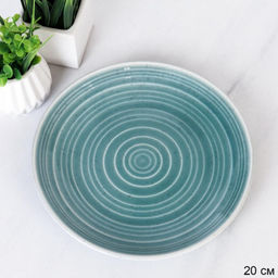 Тарелка круглая 20 см Зеленый Бриз / R-6327 /уп 48/уп 41/