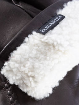 Перчатки женские н/м ягн IS0424 black - Eleganzza фото 5