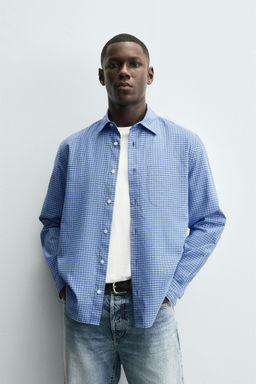 CHECK SHIRT WITH POCKET - Zara фото 2