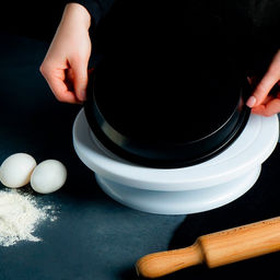 Форма для выпечки Доляна «Круг. Жаклин», 22×3 см, антипригарное покрытие, цвет чёрный