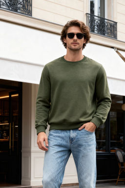 TRENDYOL MAN Siyah Regular/Normal Kesim Ici Polar/S?cak Tutan Sweatshirt TMNAW21SW1208 - Trendyolmilla фото 71