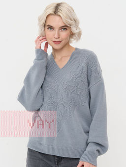 Джемпер женский 5232-41320. 0174 стальной