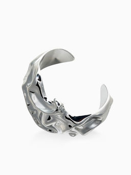 Цена за 2 шт. Браслет каркасный "Лава", цвет серебро