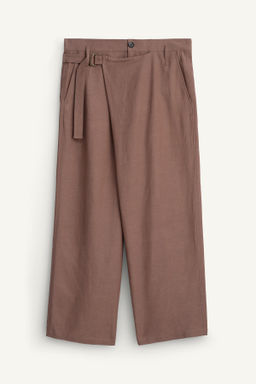 PANTAL?N CRUZADO RELAXED FIT / Gris topo - Zara фото 6