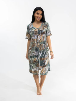 Халат женский, цвет зеленый