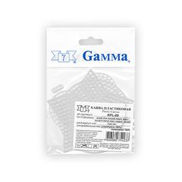 Канва KPL-09 Gamma пластиковая АССОРТИ 100% полиэтилен 5 х 3 шт малое (круг+сердце+звезда)  фото 4
