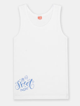 CRB wear/CWJG 20076-20 Майка для девочки,белый/Ex.Cherubino