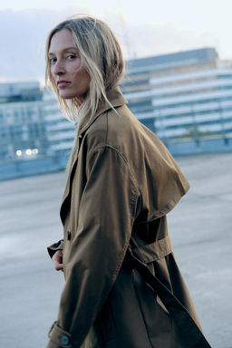 LONG TRENCH COAT WITH BELT