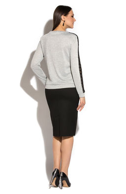 Трикотажная блузка серый - Donna saggia фото 3