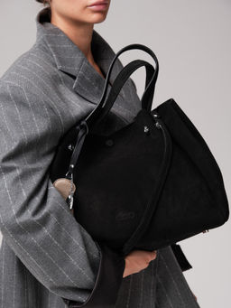 Замшевая сумка с матрешкой Vasilisa DBR 31210 черный фото 9