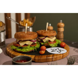 Блюдо для подачи Magistro Valley, d=30 см, сланец, бамбук фото 9