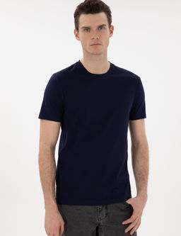 Lacivert Slim Fit Merserize Basic Ti__rt - Pierre cardin фото 3