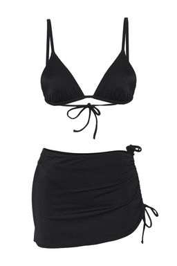 TRENDYOLMILLA Kahverengi Ucgen Brazilian 3lu Bikini Tak?m? TBESS24BT00022 фото 15