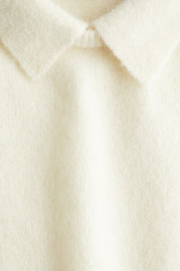 Jersey en mezcla de alpaca con cuello camisero - H&m фото 3
