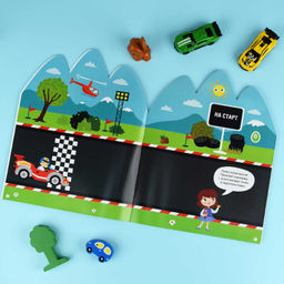 Книжка-картинка для детей. Серия Книжка с наклейками арт. 72150 КРУТЫЕ ГОНКИ /200х260 мм,