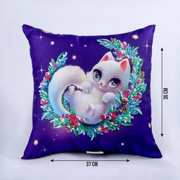 Подушка квадратная Котёнок - Mni mnu фото 2