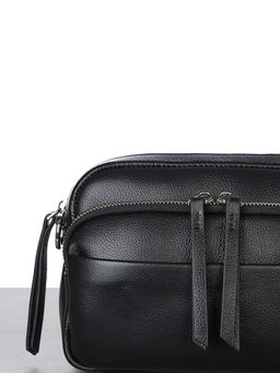 LACCOMA сумка НИ20955-черный натуральная кожа хлопок