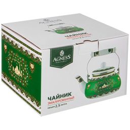 Чайник Agness Сура эмалированный 2.5 л  фото 2