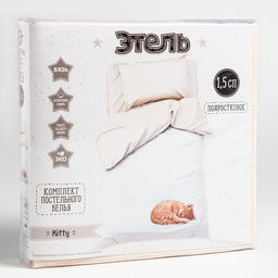 Постельное бельё 1.5-спальное «Этель. Kitty», бязь