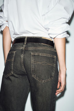 Z1975 WIDE-LEG LOW-RISE JEANS - Zara фото 14