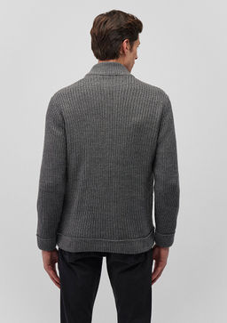 Fermuarl? Gri Triko - Mavi фото 4