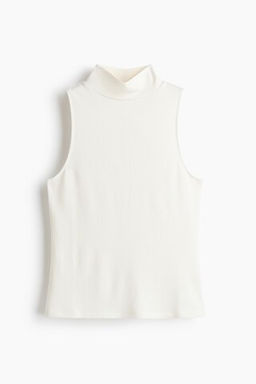 Ribbed turtleneck top - H&m фото 3