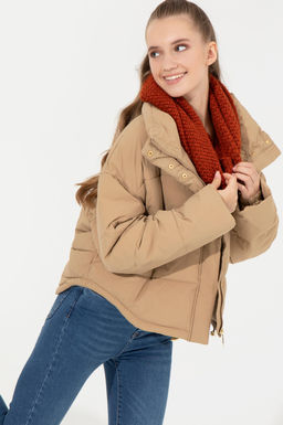 Женское пальто светло-коричневого цвета Неожиданная скидка в корзине