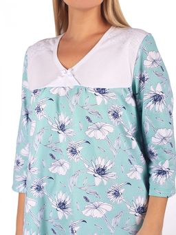 Ночная сорочка женская футер начёс "РАВШАНА" МЯТА