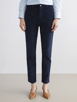 Dar Fit Kadife Kad?n Pantolon