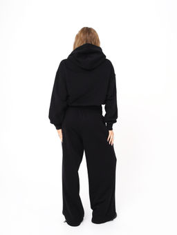 Палаццо женские с эффектом велюра, черные - Inzibe фото 2