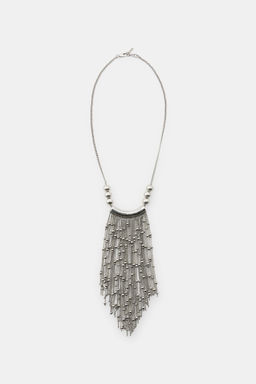 BEAD AND CHAIN NECKLACE