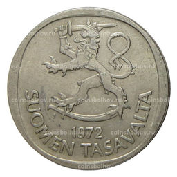 Монета 1 марка 1972 года S Финляндия