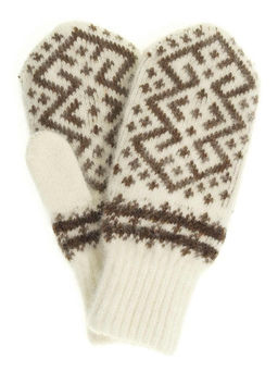 Варежки женские "Ромб с орнаментом" ПП 3236-4