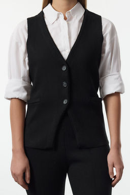 Siyah Premium Iplik/Ozel Iplik Triko Alt-Ust Tak?m TWOAW25AU00003 - Trendyolmilla фото 3