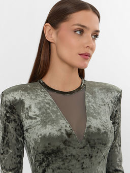 Платье женское Mark Formelle x Ольга Бузова зеленое