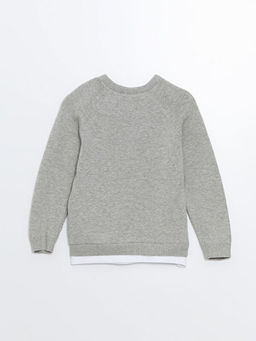 Bisiklet Yaka Erkek Bebek Triko Kazak - Waikiki фото 3