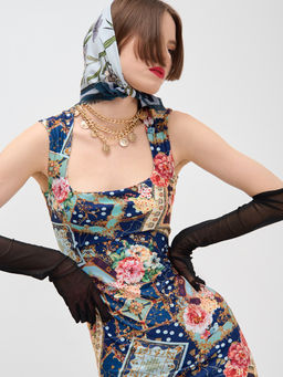 Платье с вырезом каре OD-634-4