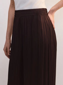 Брюки-палаццо с эластичным поясом из жатой ткани ZR2605012120-27 / Zarina  фото 5