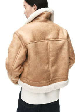 Teddy-lined aviator jacket - H&m фото 4