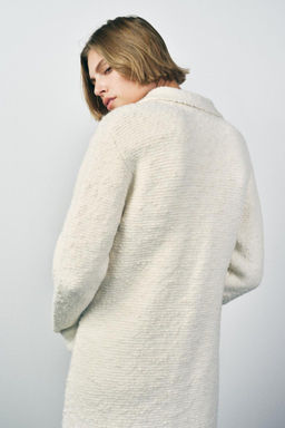 WOOL BLEND KNIT COAT - Zara фото 5