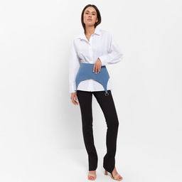 Юбка баска женская джинсовая MIST: Denim, размер 46, синяя