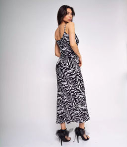 Платье #БШ2355, чёрный,белый - Dommod фото 3