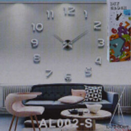 Часы настенные 3D наклейка 70-80 см / ZH00210S/2 /уп 60/ серебро